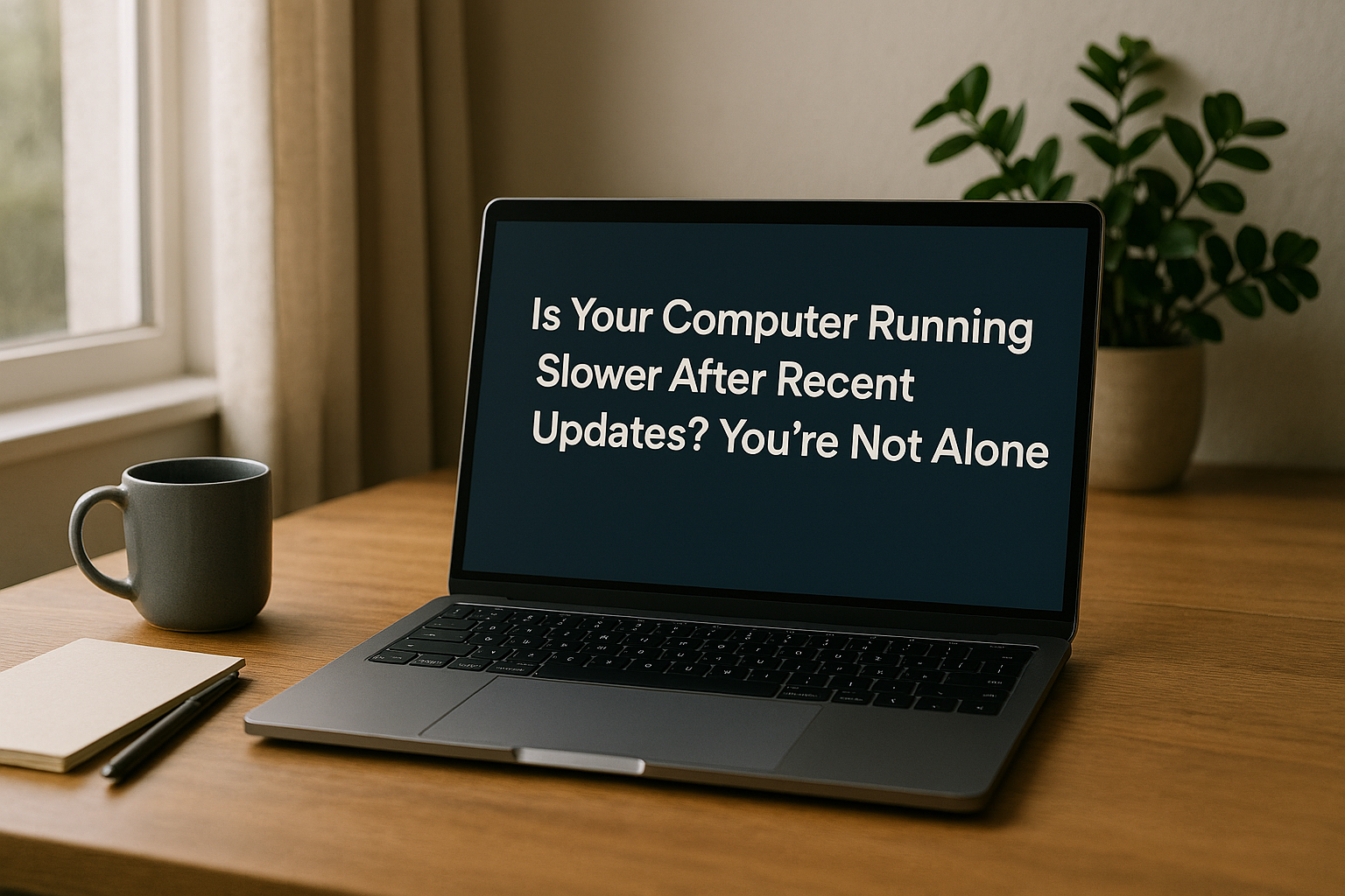User frustrated with slow computer after software update